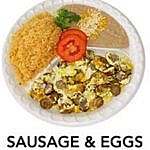 Sausage, Potatoes, Egg and Cheese